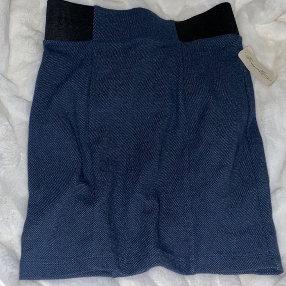 Forever 21 Stretch Denim Colored Mini Skirt Size M